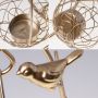 Golden decorative candlestick - one hanging basket