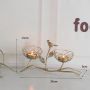  Golden decorative candlestick - two baskets, pattern II