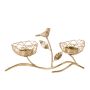  Golden decorative candlestick - two baskets, pattern II