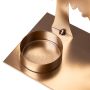 Golden decorative candlestick - two Christmas trees