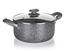 GRANITE 20 cm 2.5 l aluminium embossed pot