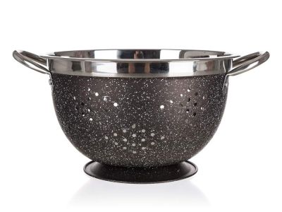Granite brown colander 25.8 x 15 cm
