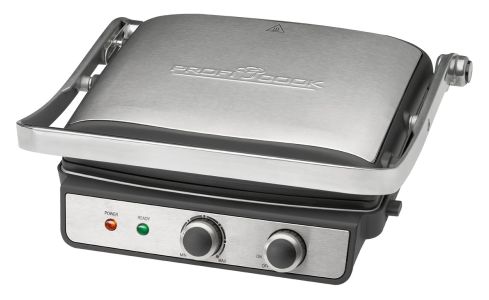 Grill Clatronic PC-KG 1029 ( stołowy-zamknięty ; 2000W ; kolor srebrny )