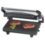 Grill elektryczny Clatronic MG 3519 (700W stołowy-zamykany, czarno-srebrny)