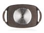 Grill plate GRANITE Dark Brown 47 x 28 cm