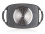 Grill plate GRANITE GRAY 47 x 28 cm