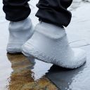 Gumowe wodoodporne ochraniacze na buty rozmiar "35-39" - szare