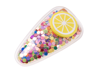 Hair clip for children - lemon