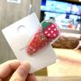 Hair clip for children - strawberry