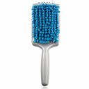 Hairbrush with microfiber bristles - blue