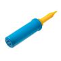 Hand pump for inflating balloons - yellow and blue