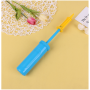 Hand pump for inflating balloons - yellow and blue