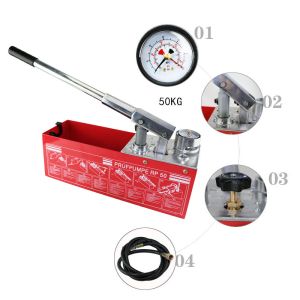 Hand pump for pressure testing