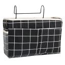 Hanging bed storage organizer - black