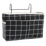 Hanging bed storage organizer - black