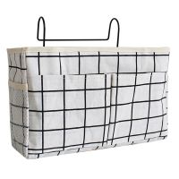 Hanging bed storage organizer - ecru
