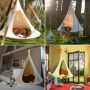 Hanging cocoon / tent - beige, 150 x 150
