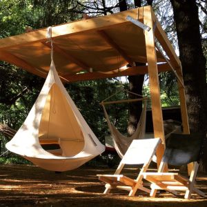 Hanging cocoon / tent - beige, 150 x 150