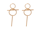 Hanging earrings Xuping wheels - gold