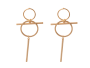Hanging earrings Xuping wheels - gold
