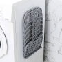 Hanging laundry basket - grey