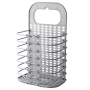 Hanging laundry basket - grey