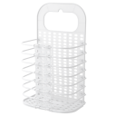 Hanging laundry basket - white