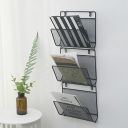 Hanging newspaper holder - black