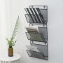 Hanging newspaper holder - black