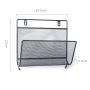 Hanging newspaper holder - black