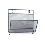 Hanging newspaper holder - black