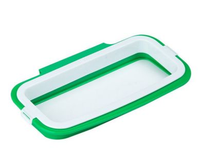 Hanging trash bag holder