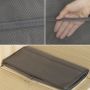 Hanging wardrobe organizer with pockets - gray