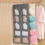  Hanging wardrobe organizer with pockets - white