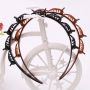 Headband with hairpins - brown