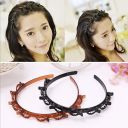 Headband with hairpins - brown