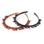 Headband with hairpins - brown