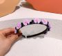 Headband with hairpins — flower, pattern I