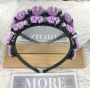 Headband with hairpins — flower, pattern I