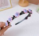 Headband with hairpins — flower, pattern III