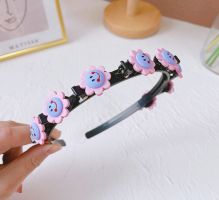 Headband with hairpins — flower, pattern III