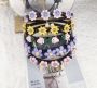 Headband with hairpins — flower, pattern III