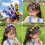 Headband with hairpins — flower, pattern V