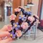 Headband with hairpins — flower, pattern V