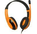 HEADPHONES DEFENDER WITH MICROPHONE WARHEAD G-120 ORANGE + GAME!!!