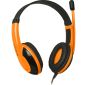 HEADPHONES DEFENDER WITH MICROPHONE WARHEAD G-120 ORANGE + GAME!!!