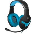 Headphones with microphone DEFENDER SCRAPPER 500 black & blue