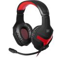Headphones with microphone DEFENDER SCRAPPER 500 black & red