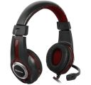 Headphones with microphone DEFENDER WARHEAD G-185 black & red