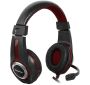 Headphones with microphone DEFENDER WARHEAD G-185 black & red